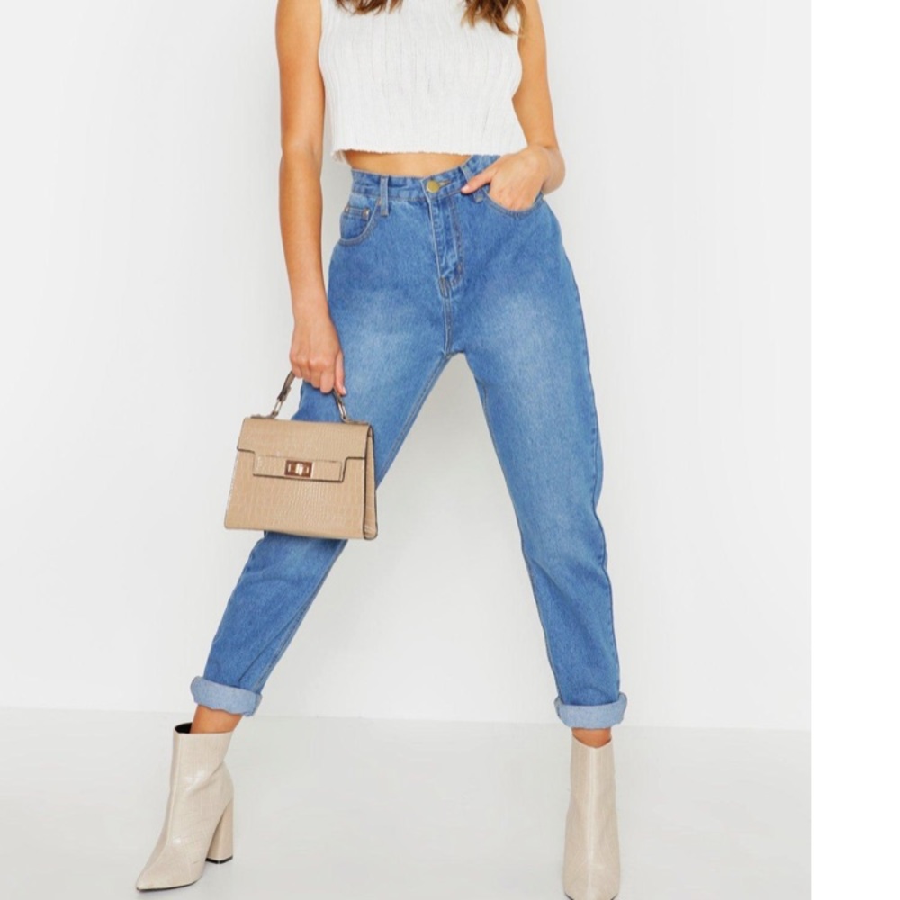 High rise mom jeans